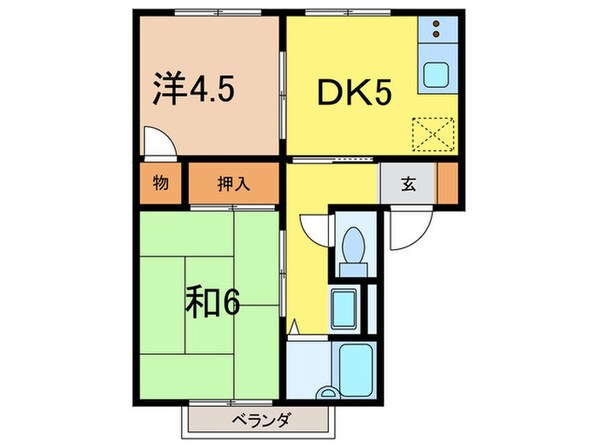 ﾊｲﾂK･Sの物件間取画像